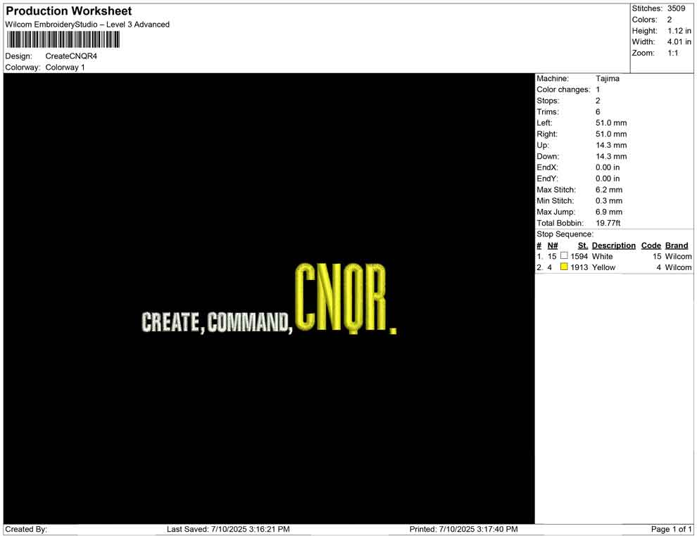 Create CNQR