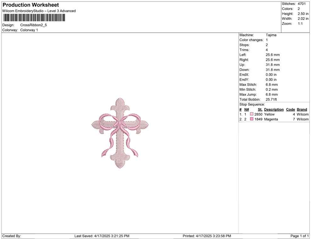 Cross Ribbon