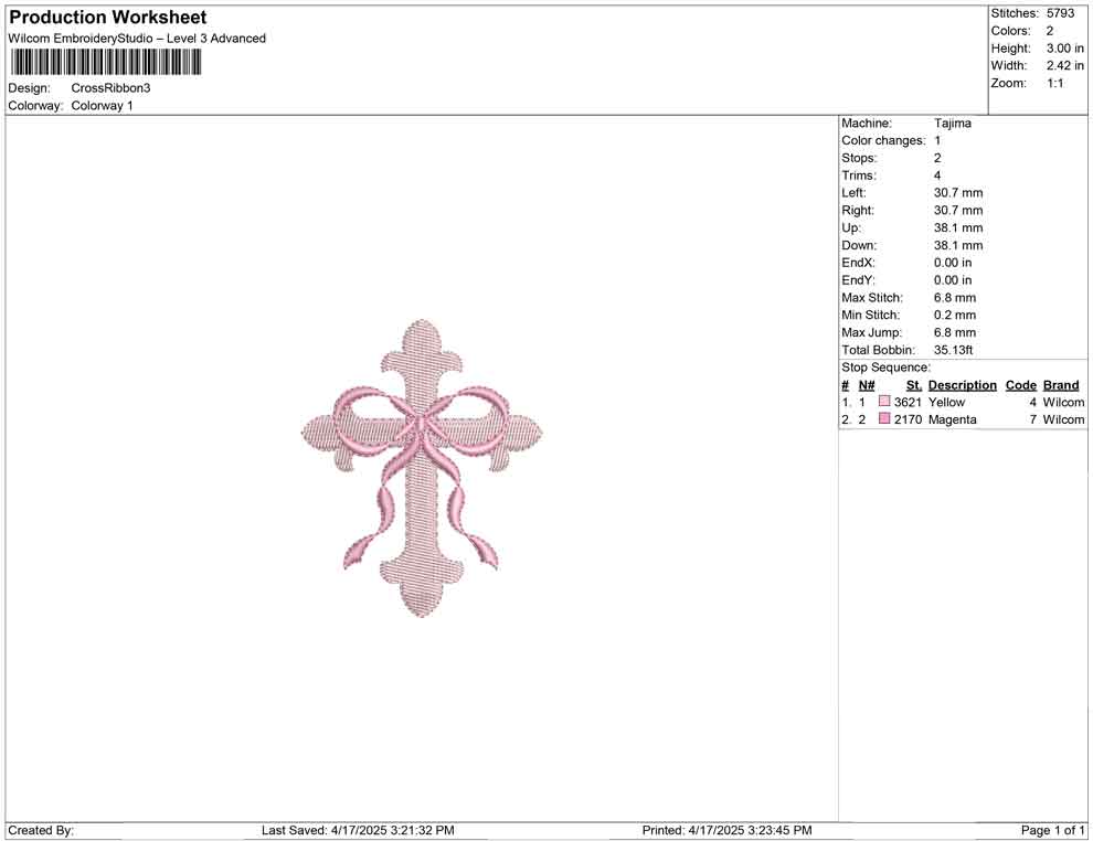 Cross Ribbon