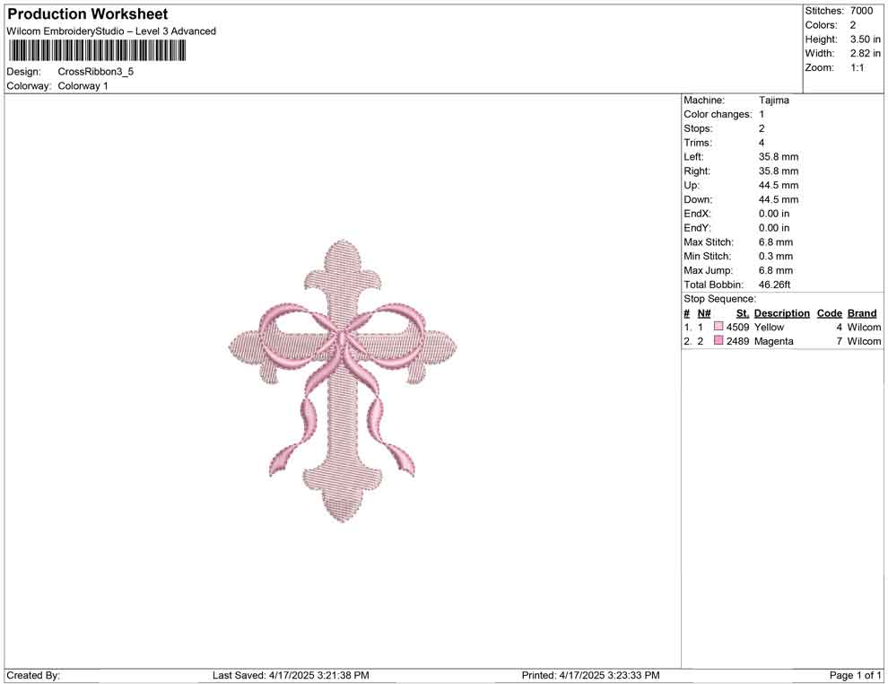 Cross Ribbon
