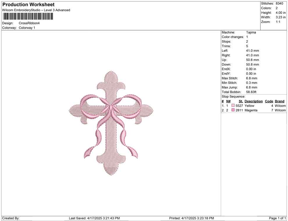 Cross Ribbon