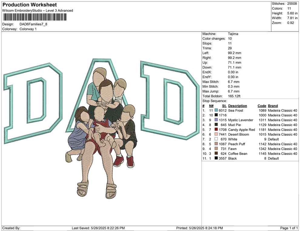 DAD 6 Families