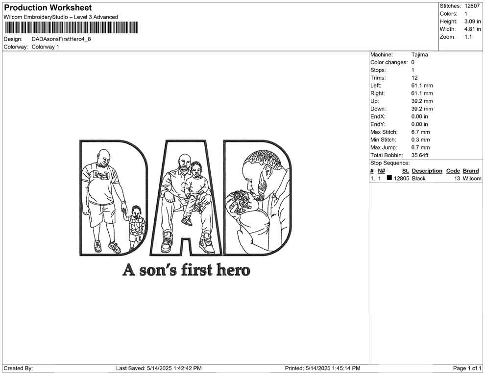 DAD A sons First Hero