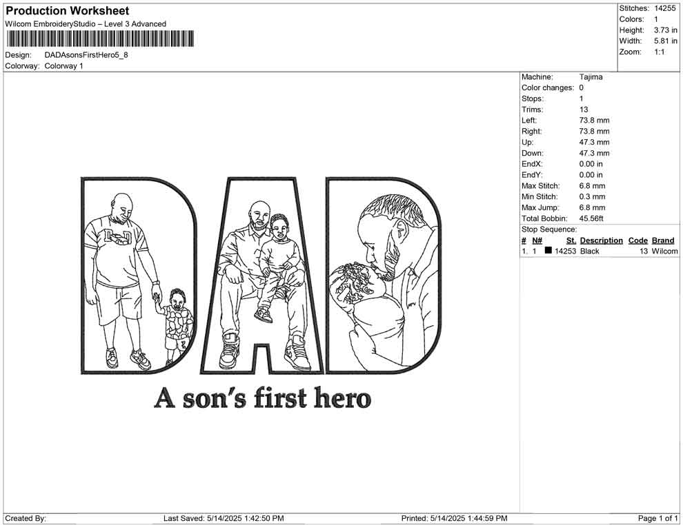 DAD A sons First Hero