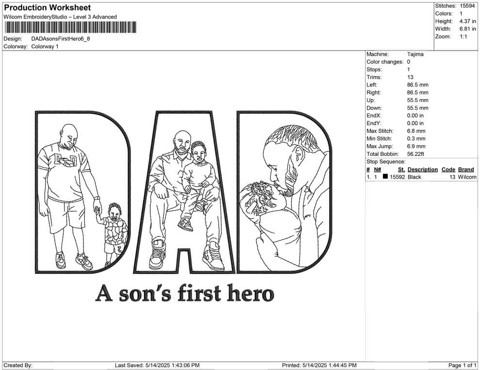 DAD A sons First Hero