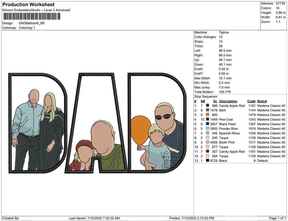 DAD Balloon