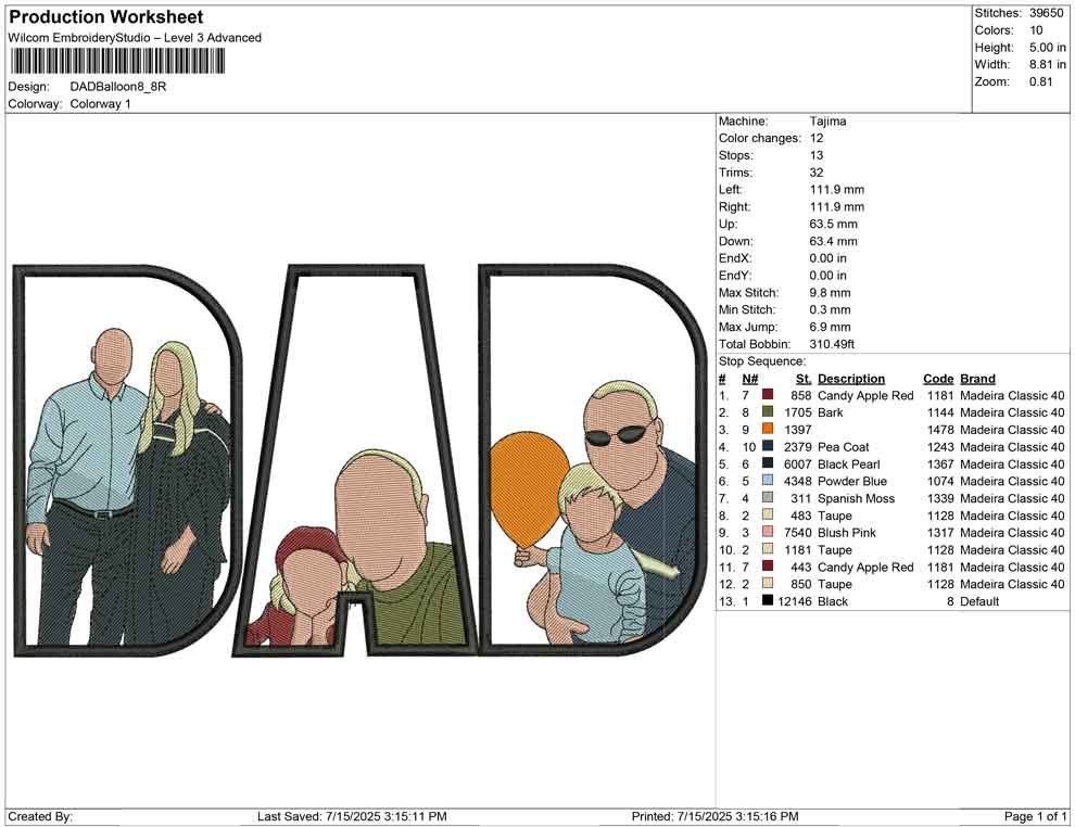 DAD Balloon