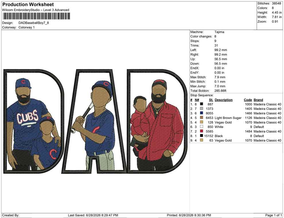 DAD Baseball Boy