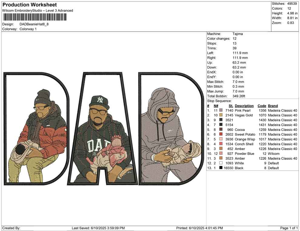 DAD Beanie Hat