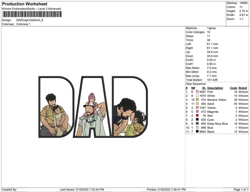 DAD Cap Children