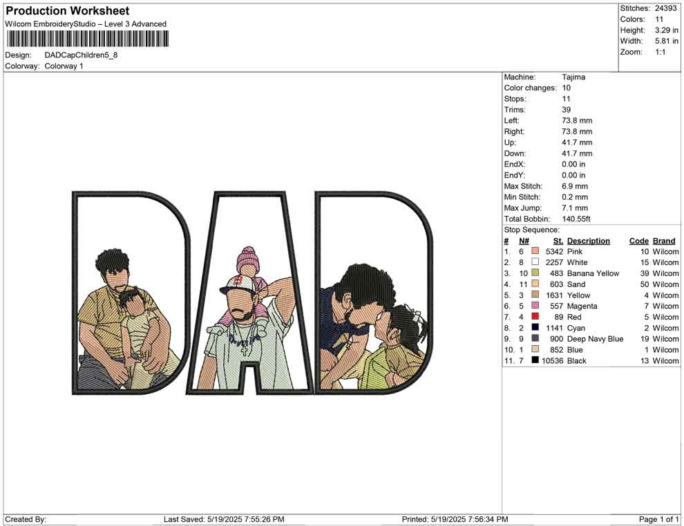 DAD Cap Children
