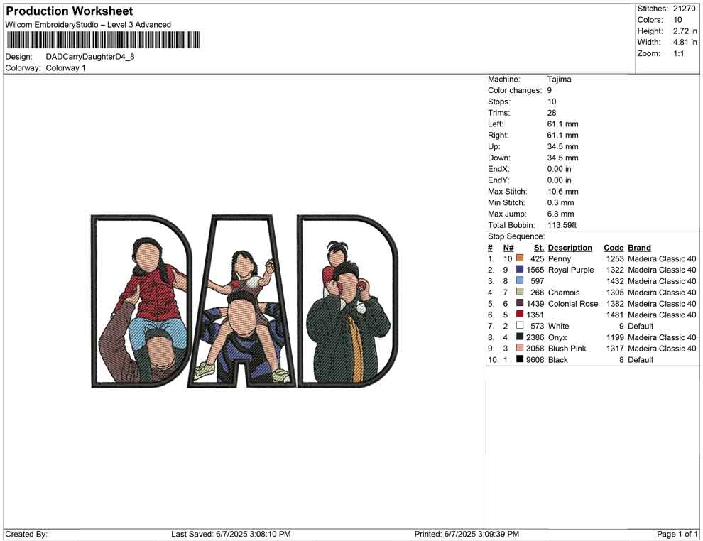 DAD Carry Daughter D