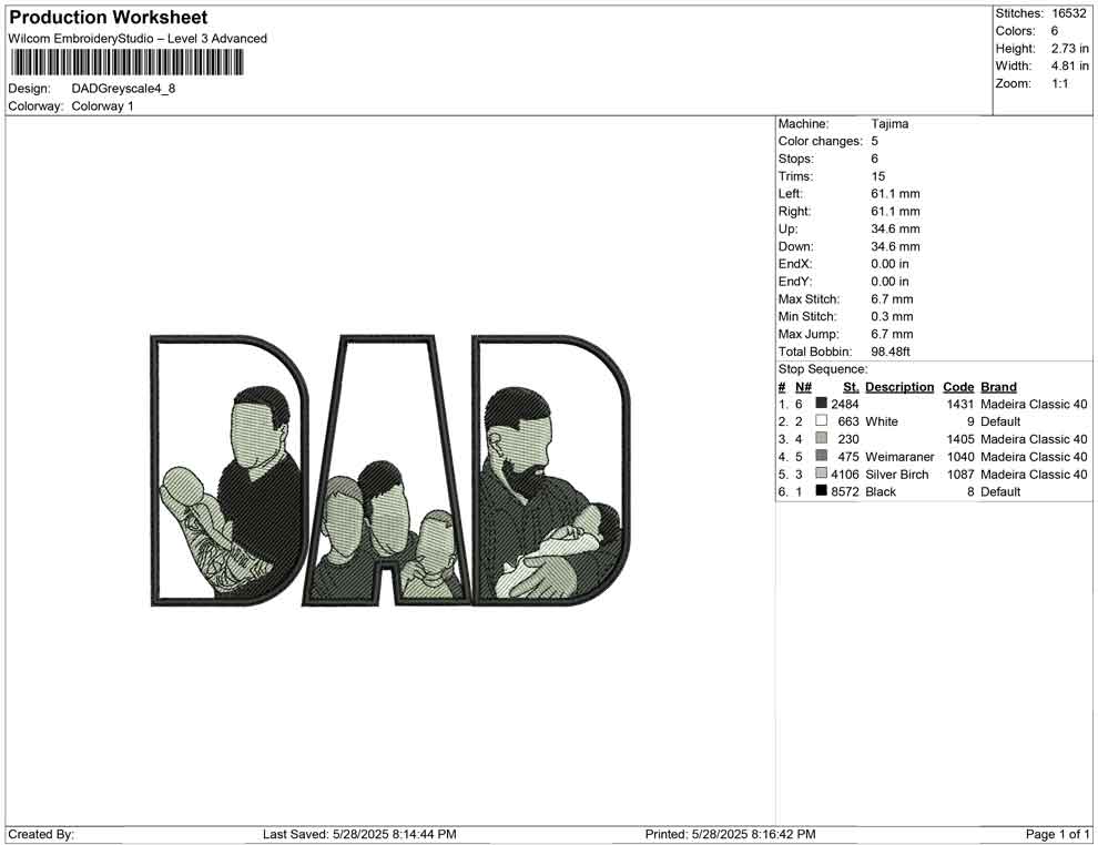 DAD Grey scale