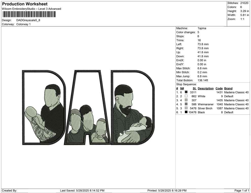 DAD Grey scale