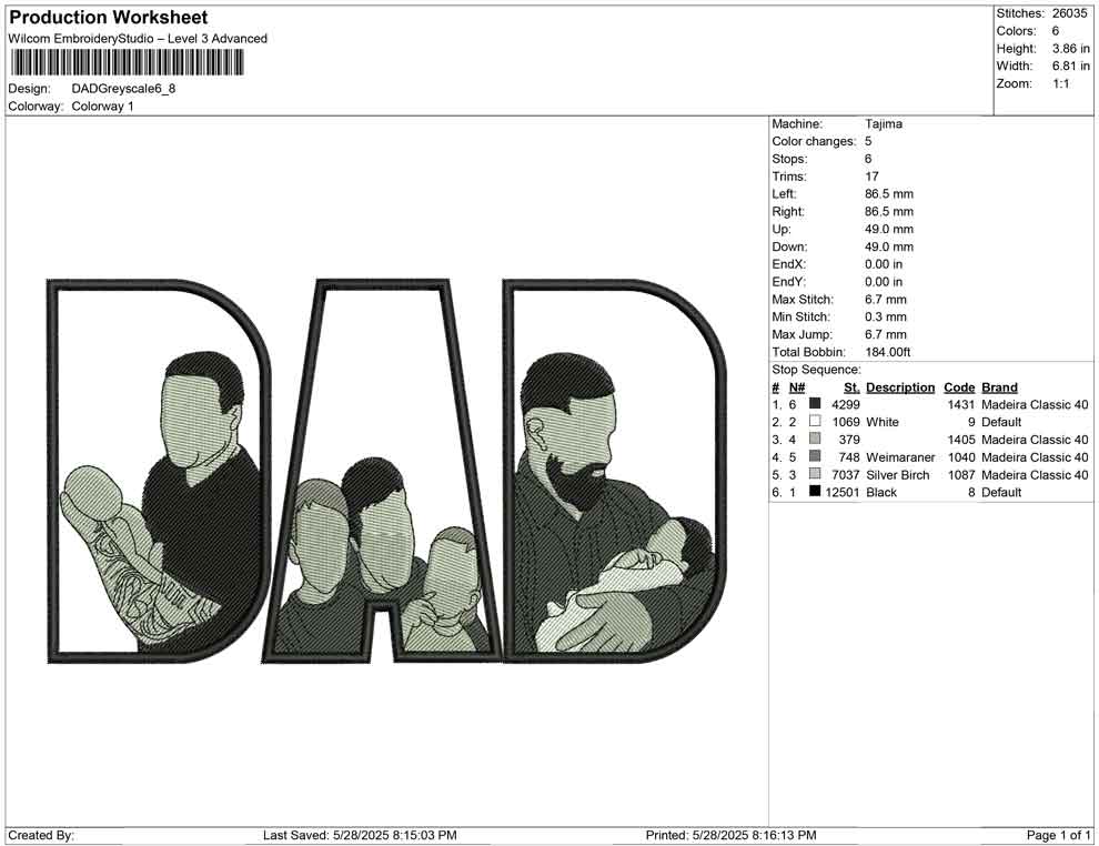 DAD Grey scale
