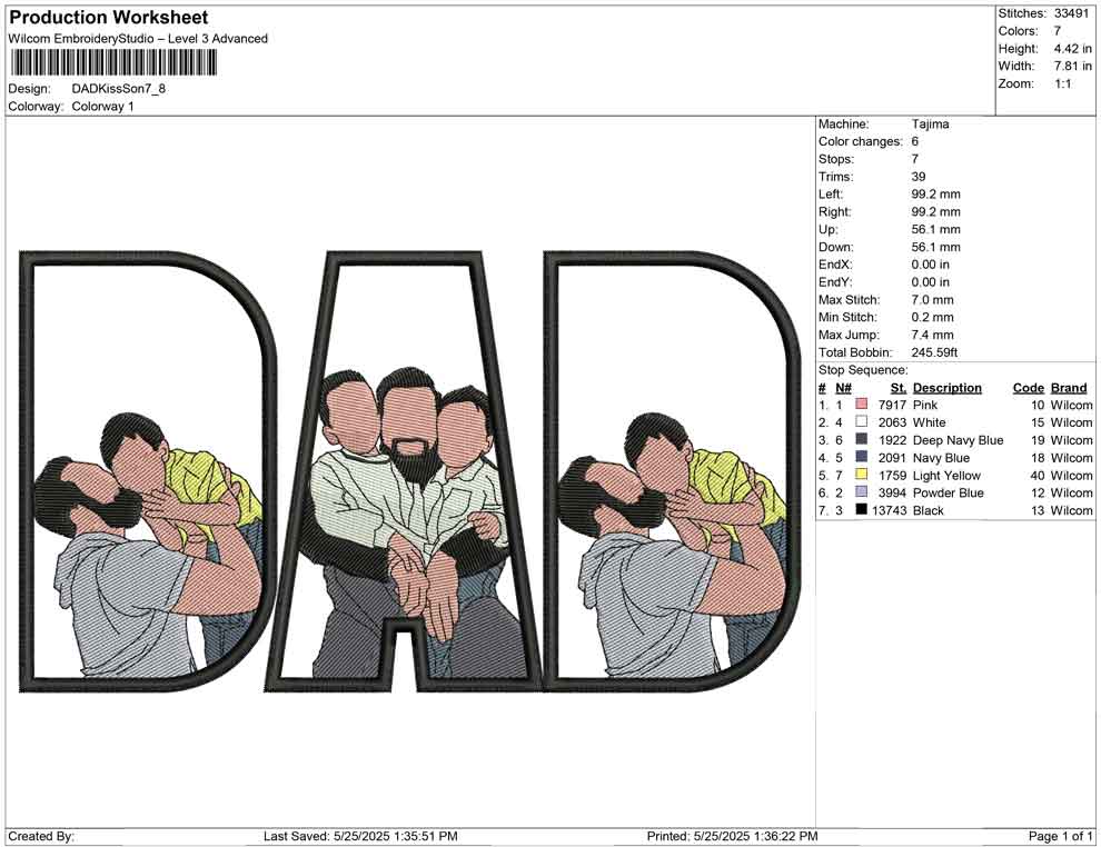 DAD Kiss Son