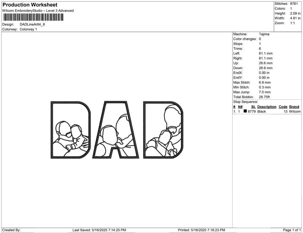 DAD Line Art I