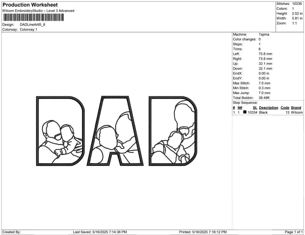 DAD Line Art I