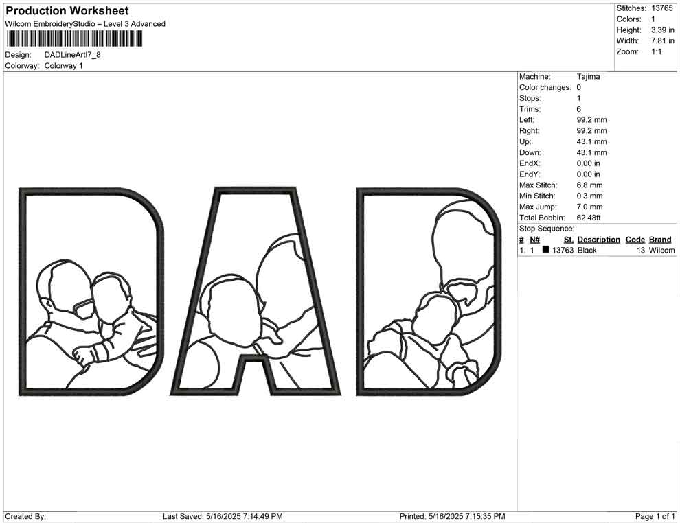 DAD Line Art I