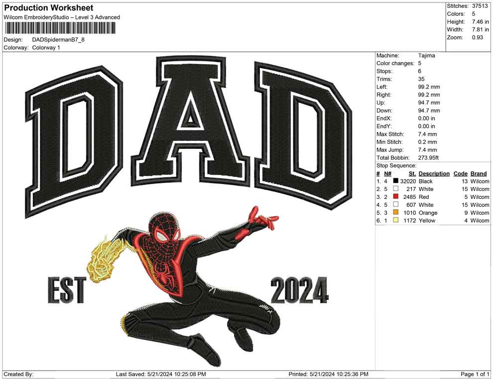 DAD Spiderman B