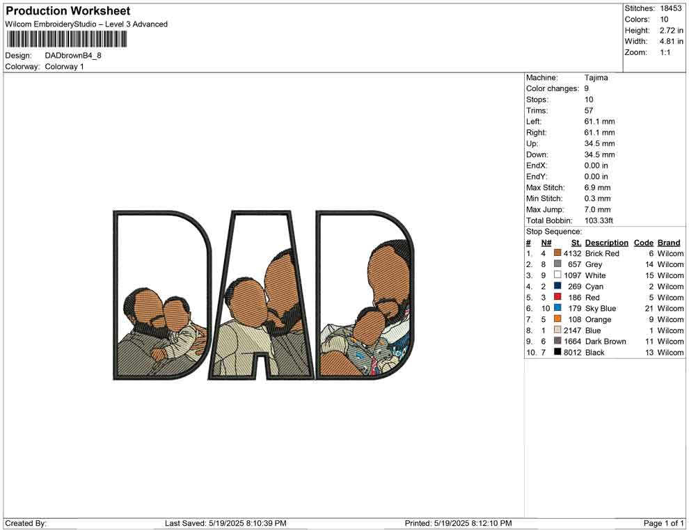 DAD brown B