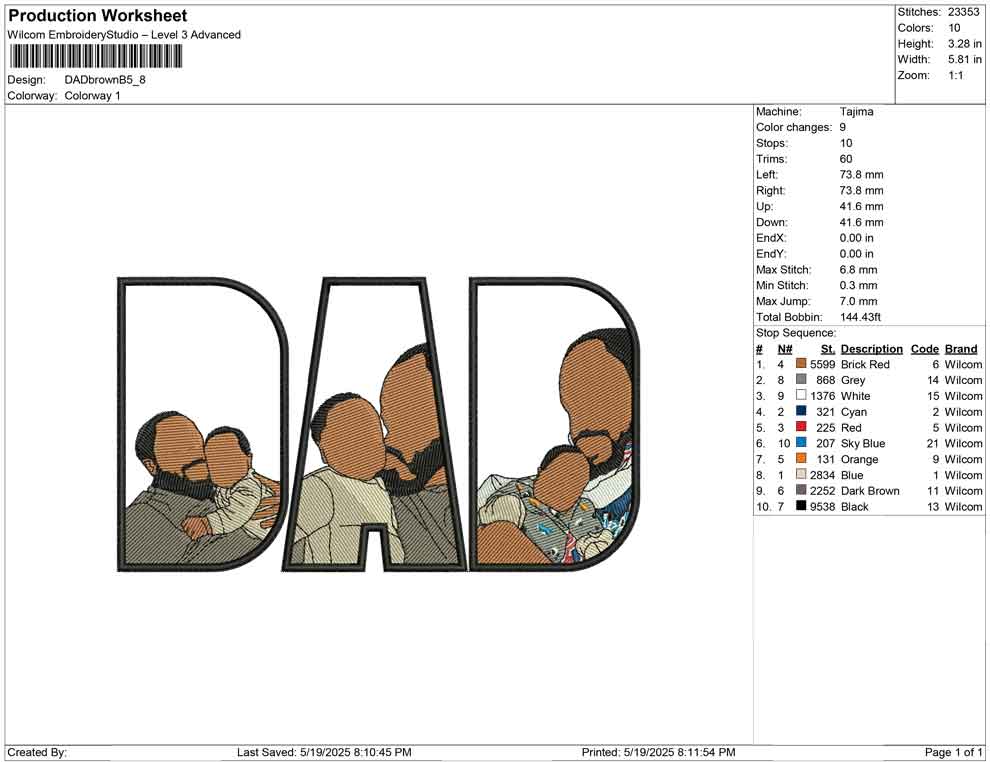 DAD brown B