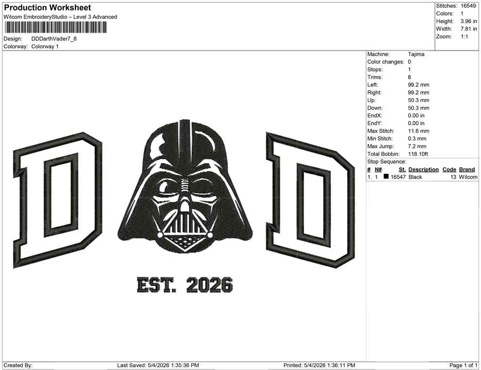 DD Darth Vader