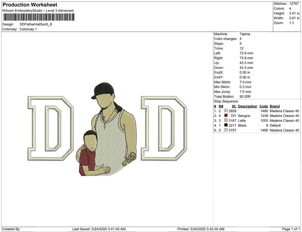 DD Father Hat Son