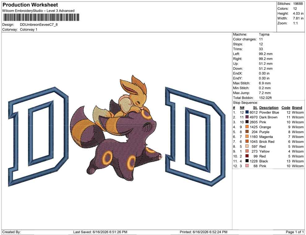 DD Umbreon Eevee C