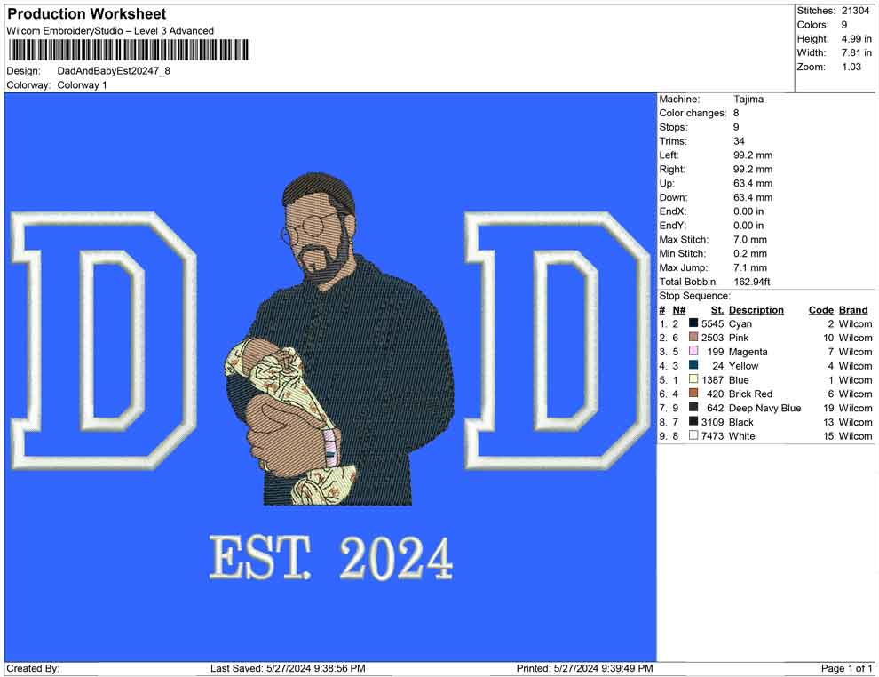 Dad and Baby est 2024