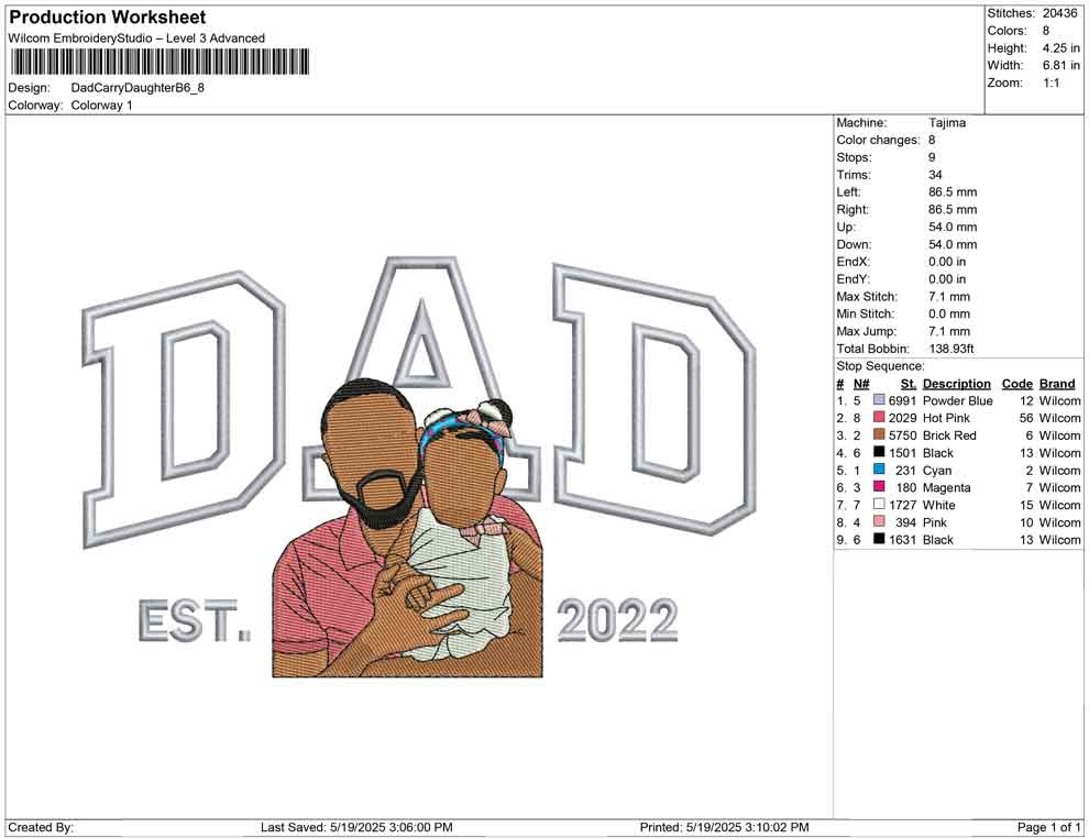 Dad Carry Daughter B