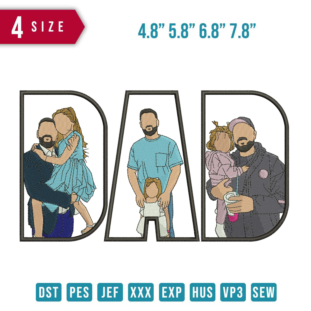 Dad daughter 3 pose
