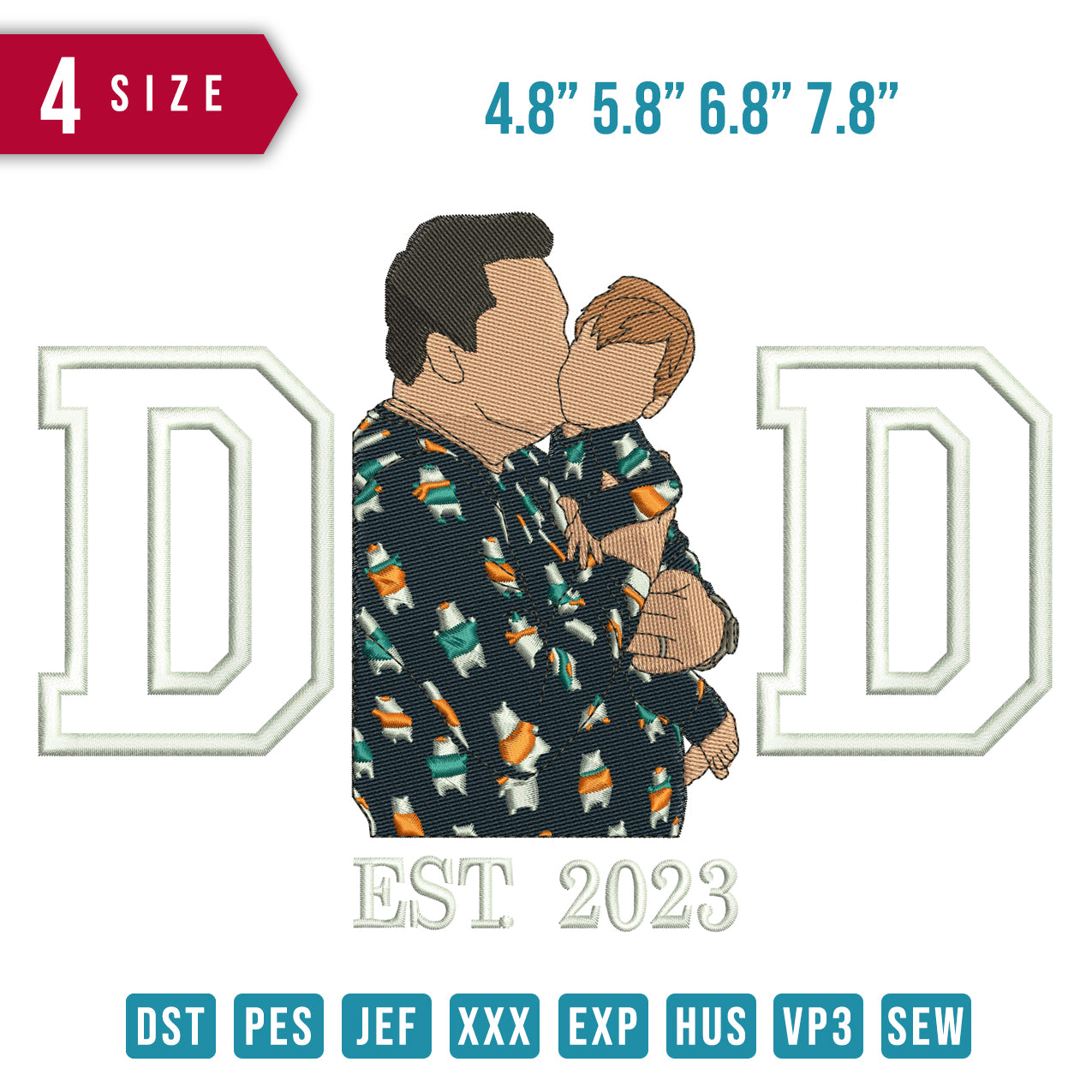 Dad Kissing Boy