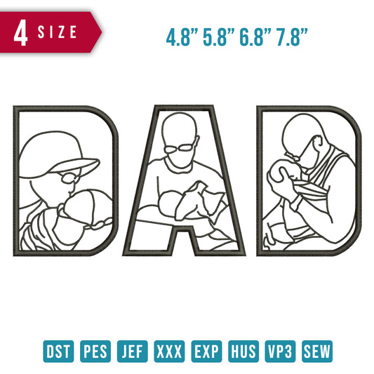 Dad Line Art B