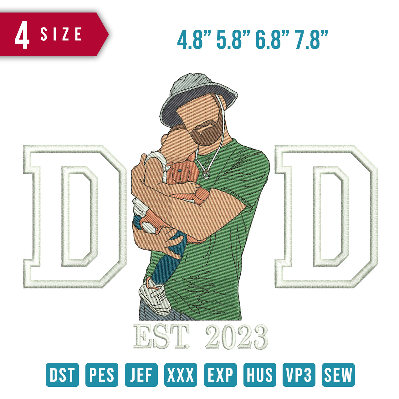 Dad With Hat And Boy