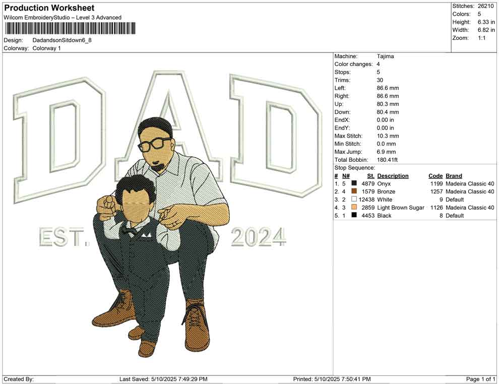 Dad and son Sit down