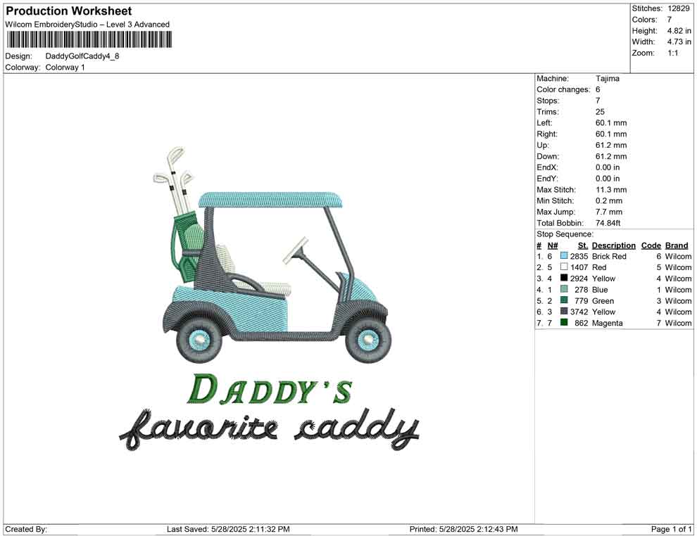 Daddy Golf Caddy