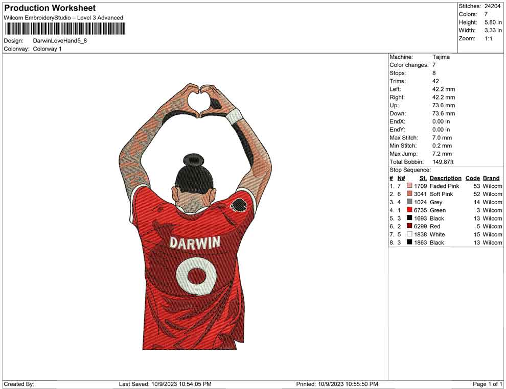 Darwin love hand
