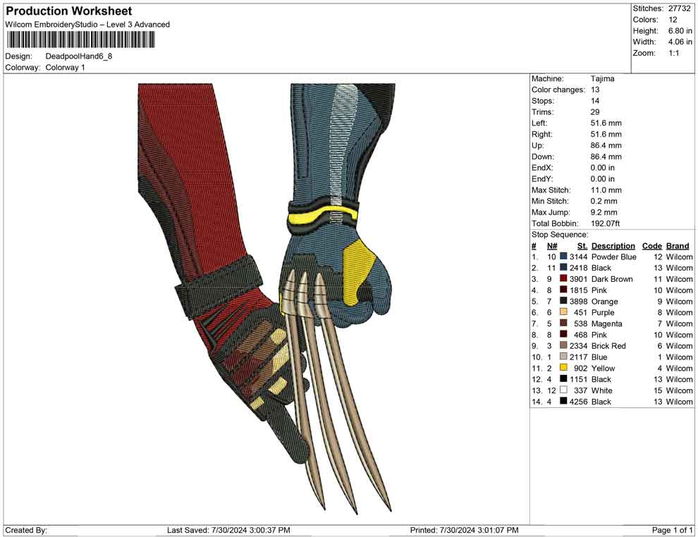 Deadpool Hand x Wolverine