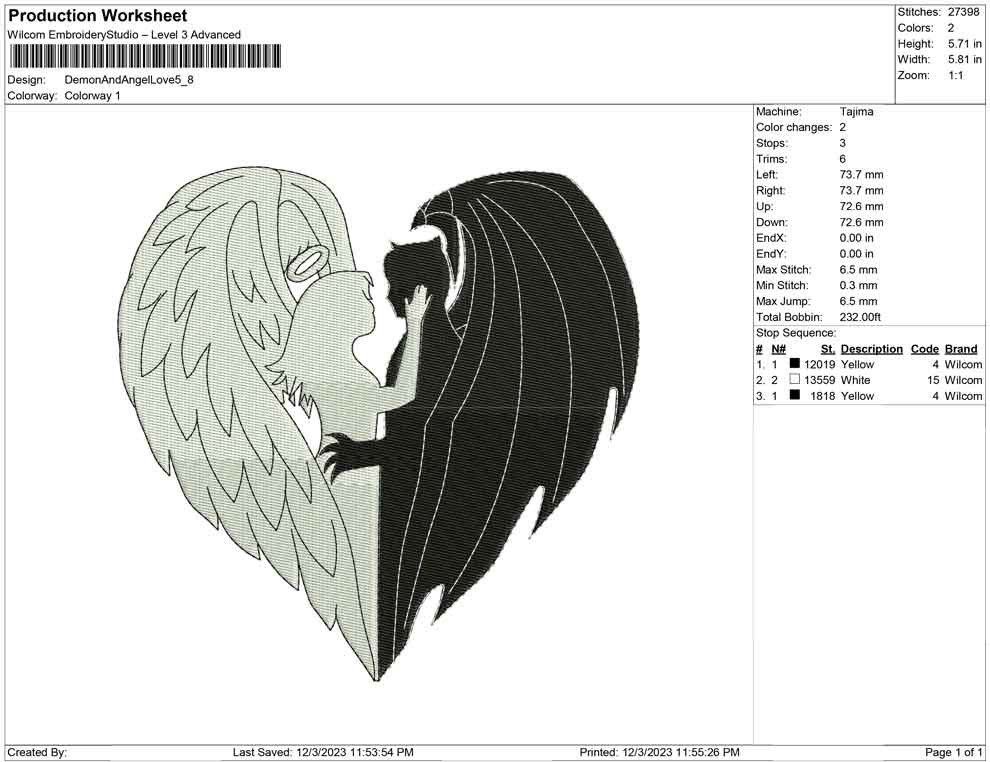 Demon and angel love
