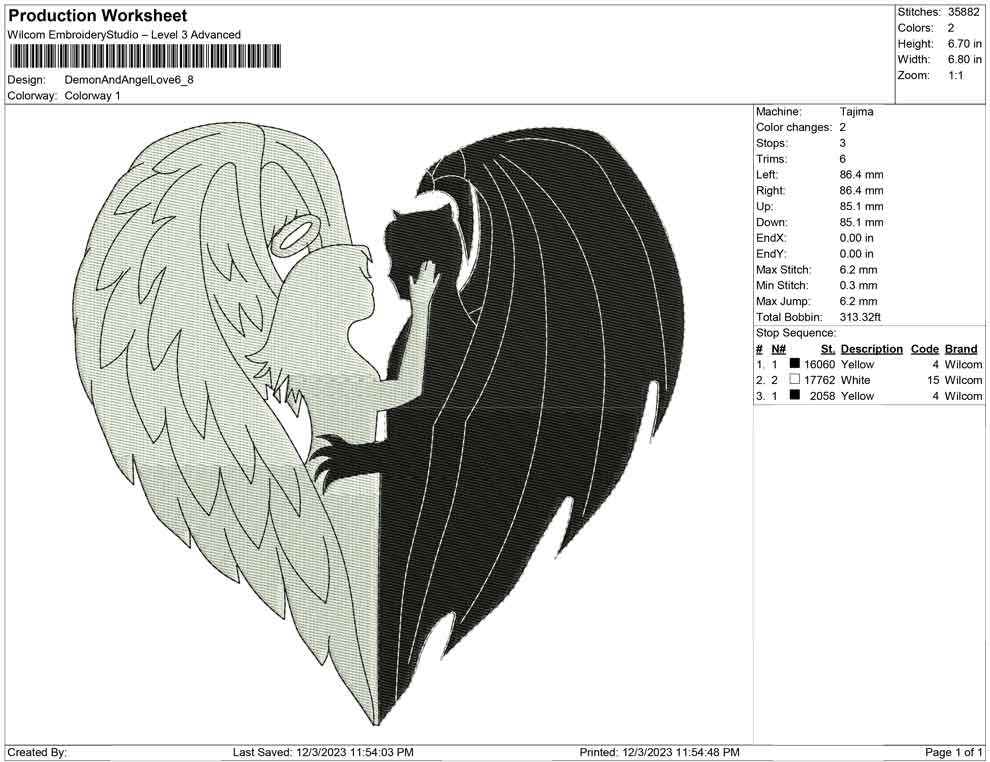 Demon and angel love