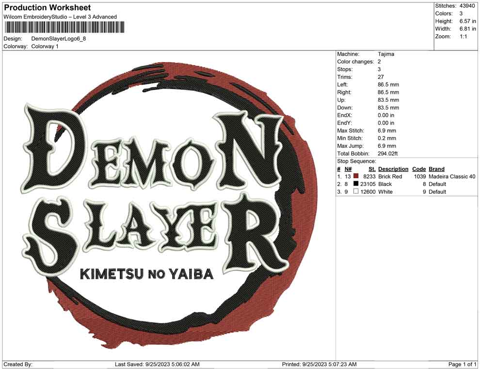 Demon slayer Logo