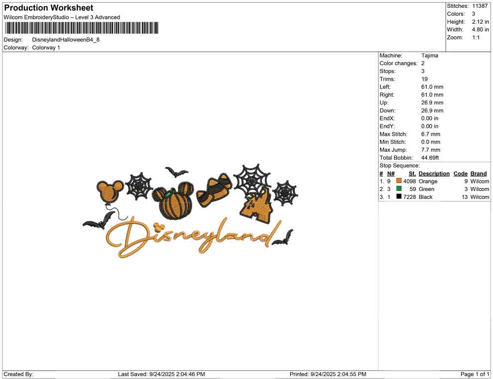 Disneyland Halloween B