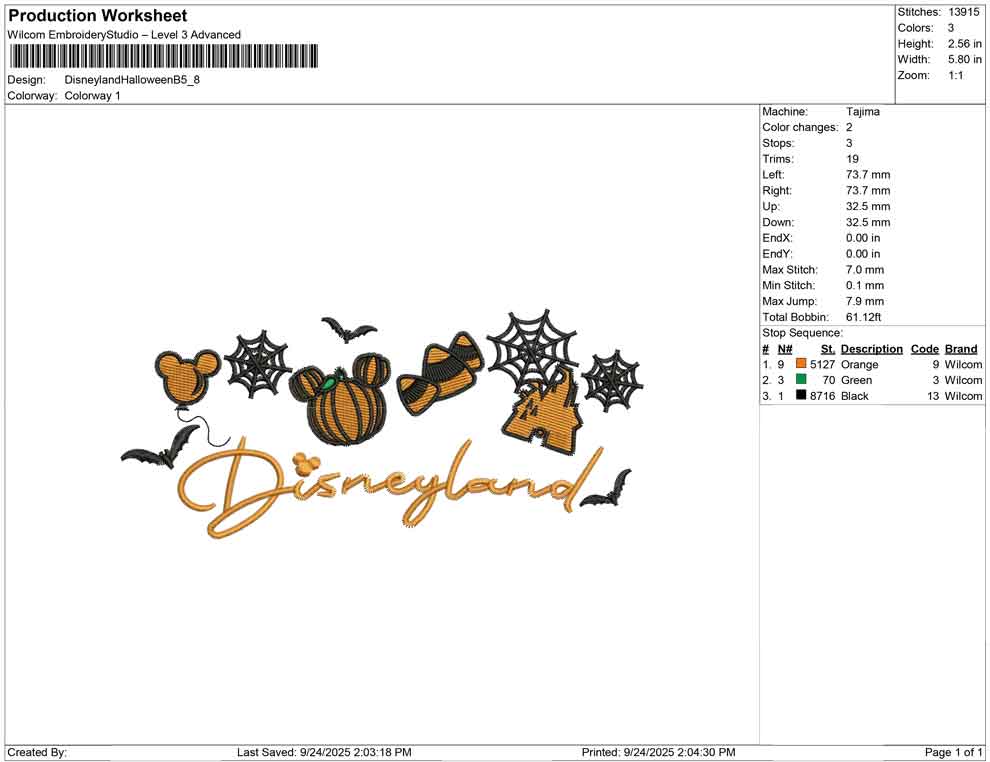 Disneyland Halloween B