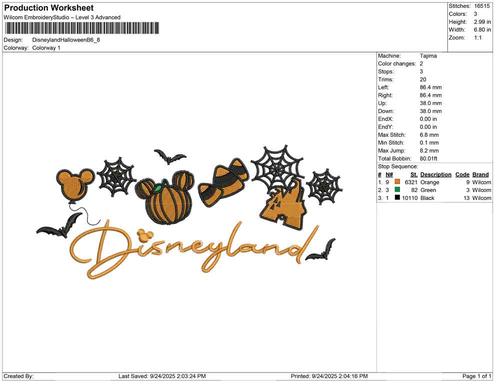 Disneyland Halloween B