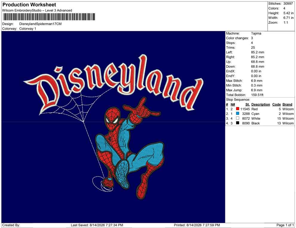 Disneyland Spiderman