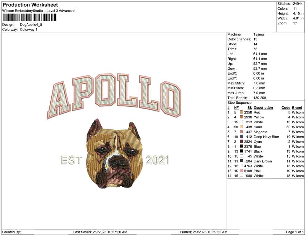 Dog Apollo