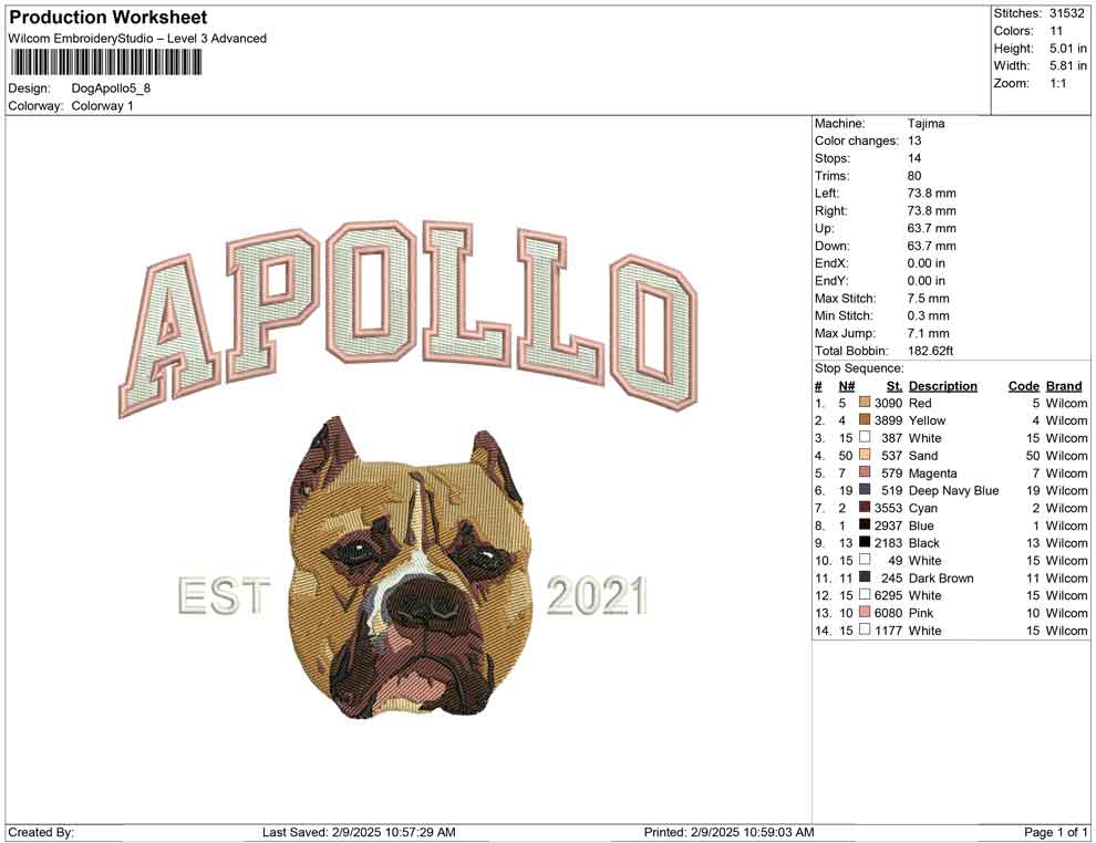Dog Apollo