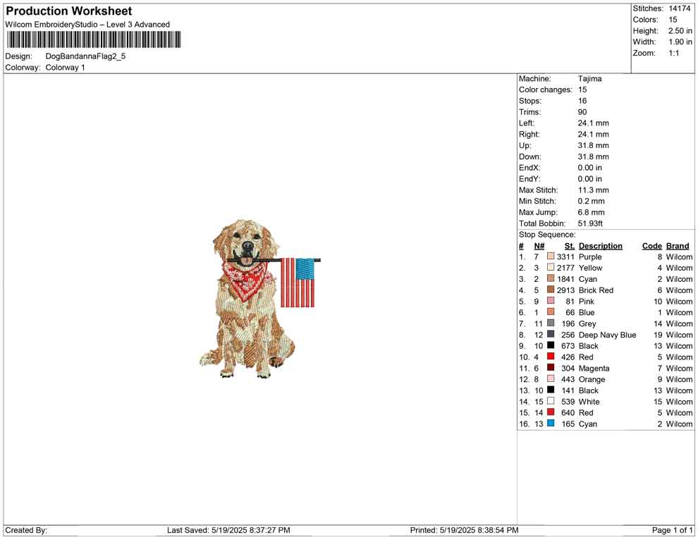 Dog Bandanna Flag