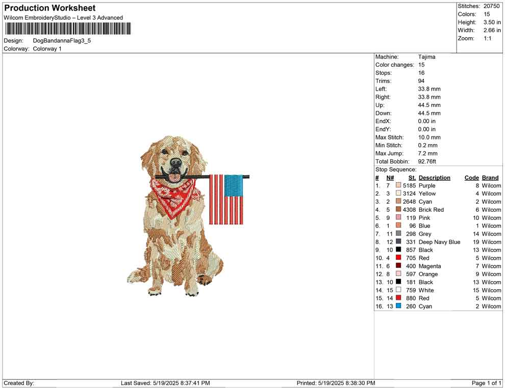 Dog Bandanna Flag